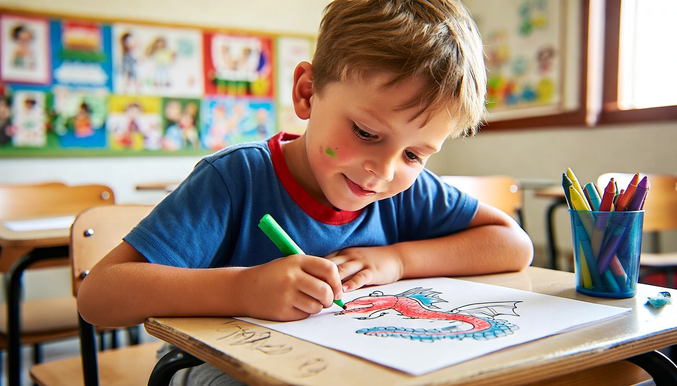 coloriage à l'école