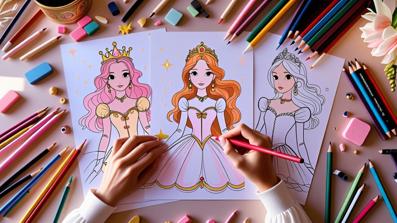 coloriage princesse