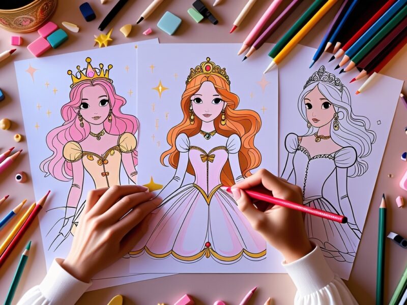coloriage princesse