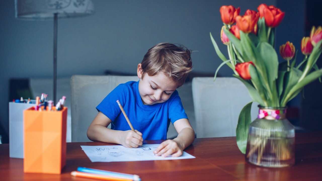 cute drawing boy