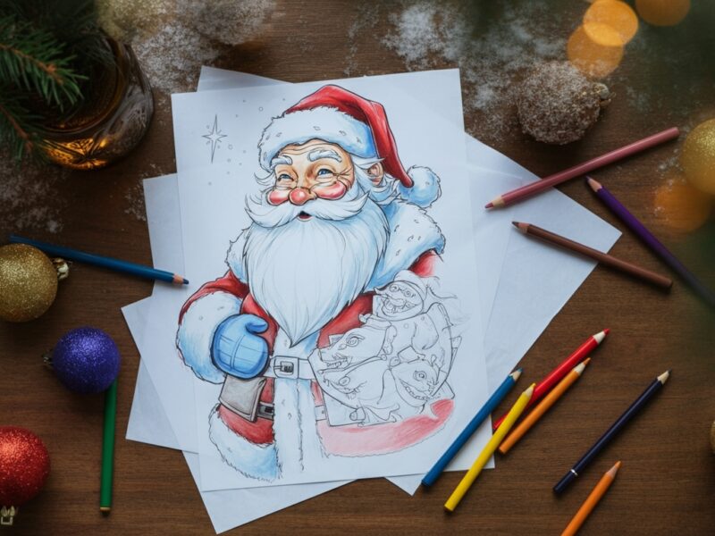 dessin du père Noël