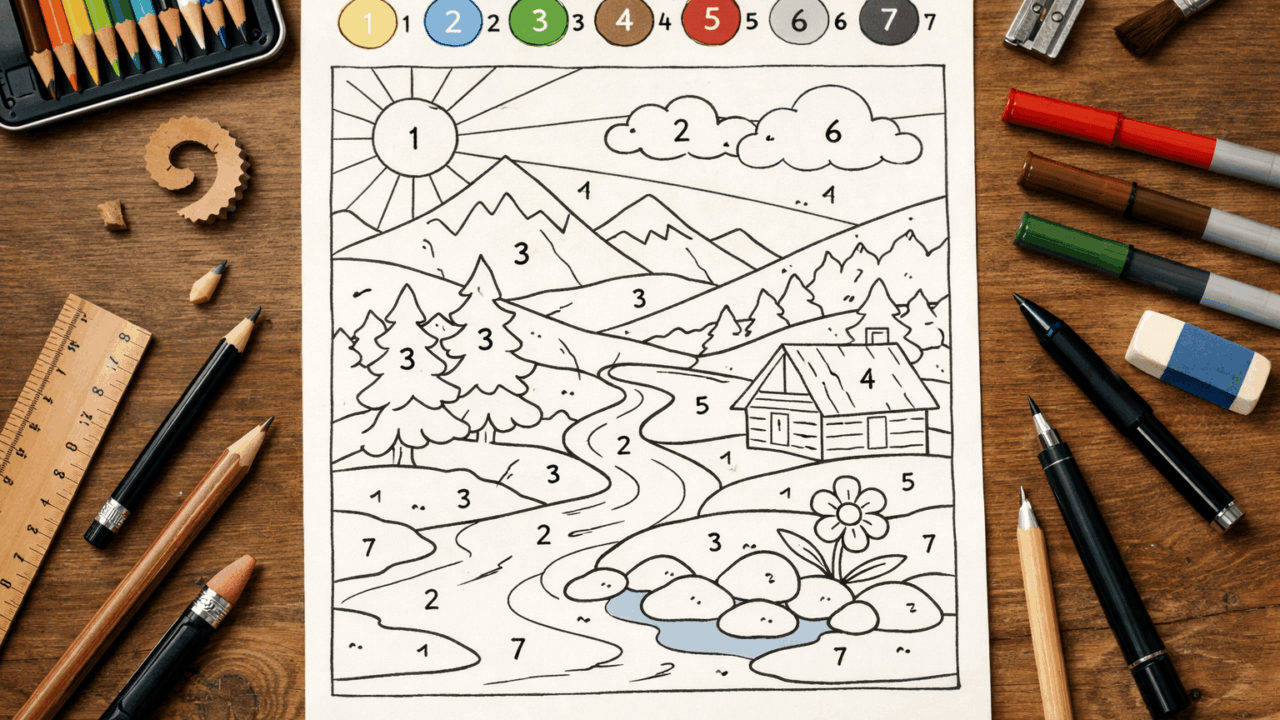 fichiers de coloriage numéroté