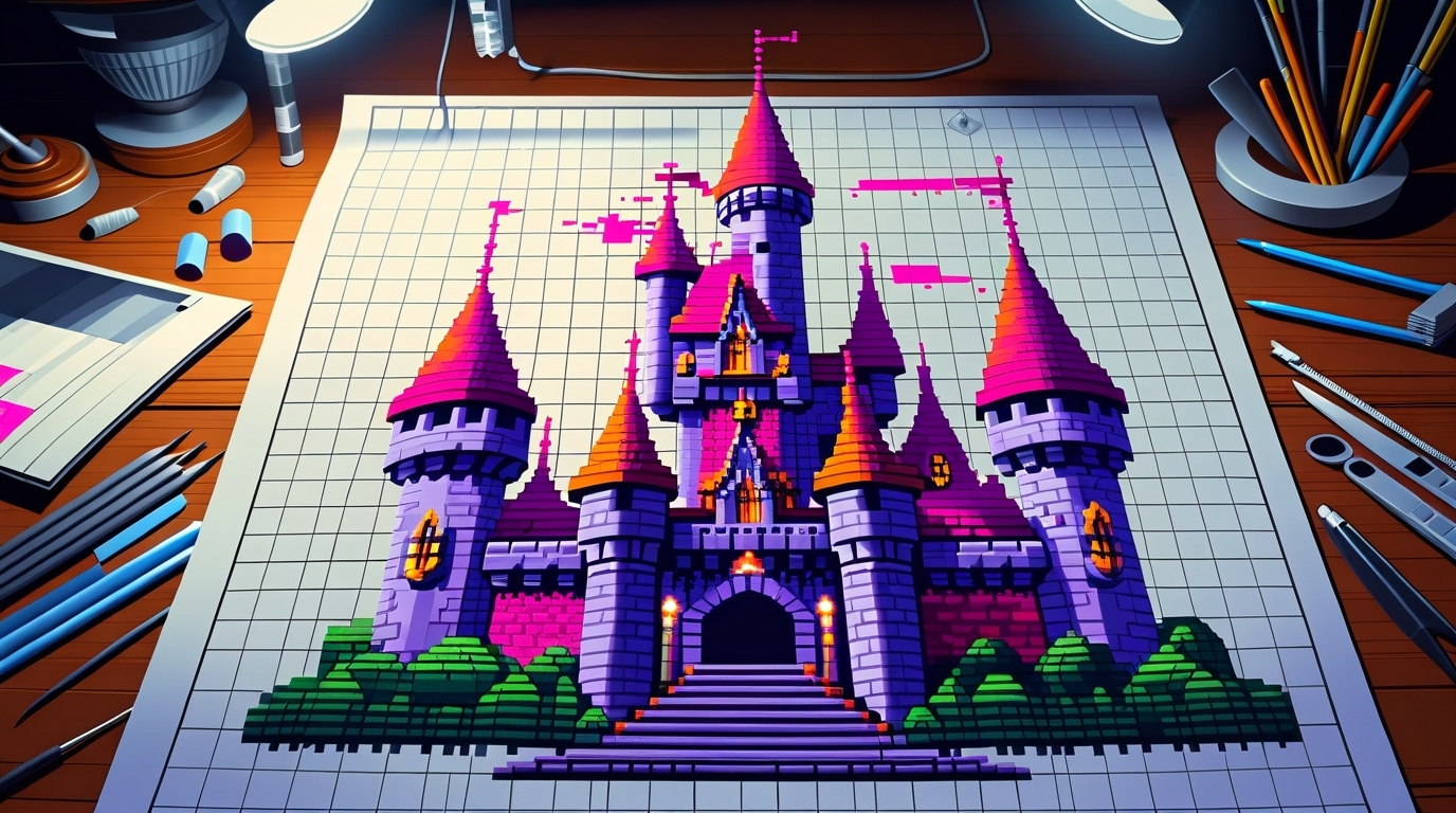 pixel art Harry Potter