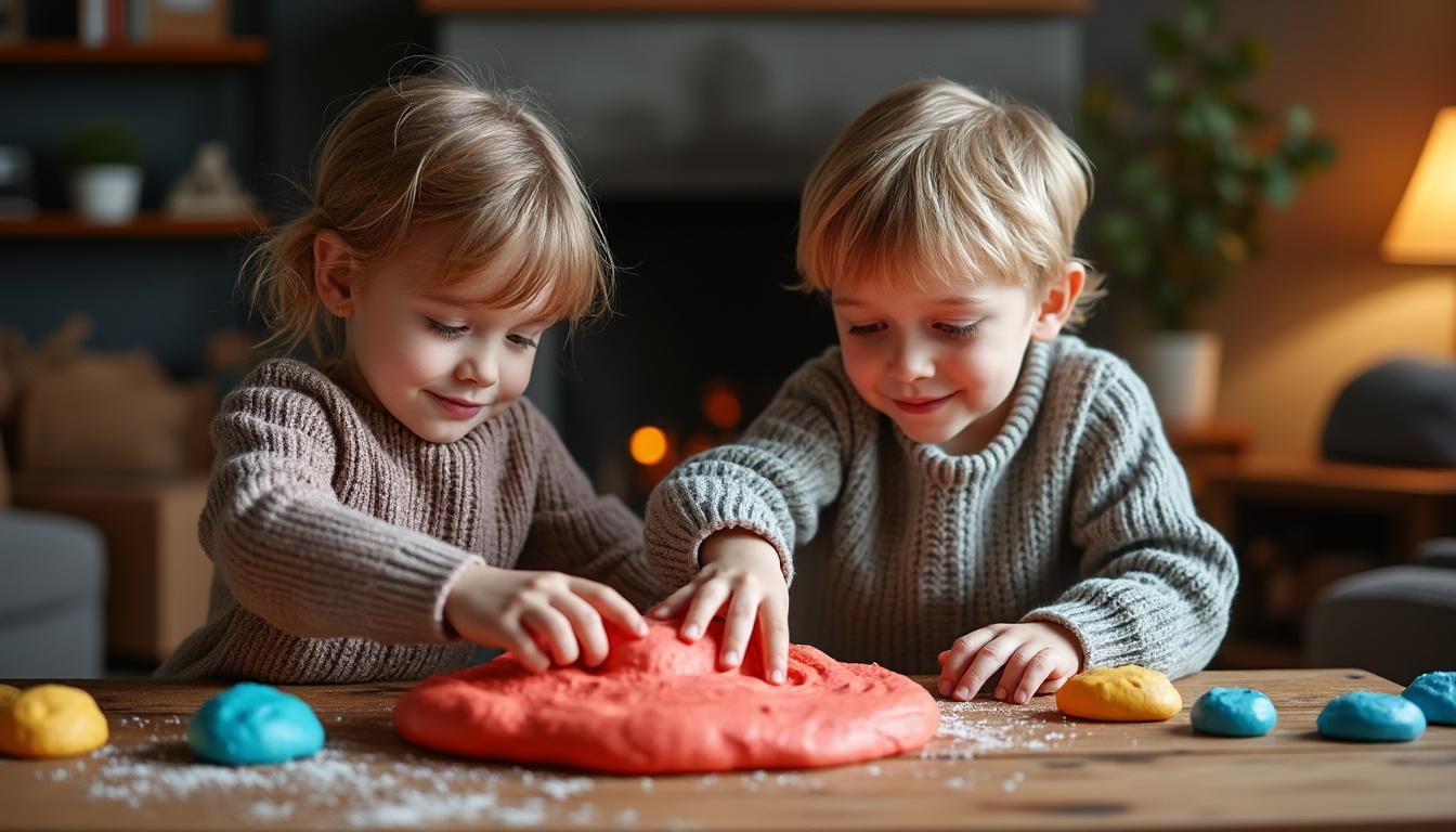 découvrez la recette facile et ludique de pâte à modeler sans cuisson ! partagez des moments de créativité en famille ou entre amis en modelant des formes uniques et colorées. parfait pour stimuler l'imagination des petits et grands, cette activité manuelle est idéale pour un après-midi amusant.