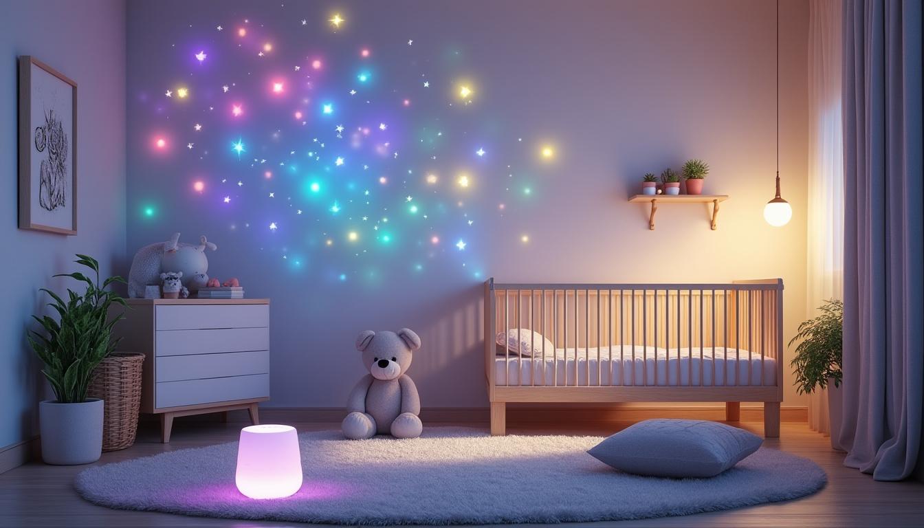 découvrez les bienfaits de la veilleuse duux avec projecteur, spécialement conçue pour apaiser les nuits agitées de vos enfants. alliant douceur lumineuse et projections apaisantes, elle crée un environnement calme propice au sommeil. offrez à votre petit une expérience nocturne rassurante et sereine.