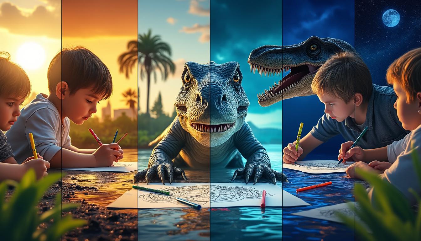 découvrez comment le coloriage jurassic world mosasaurus éveille la créativité et stimule l’imagination des enfants tout en les plongeant dans un univers fascinant de dinosaures.