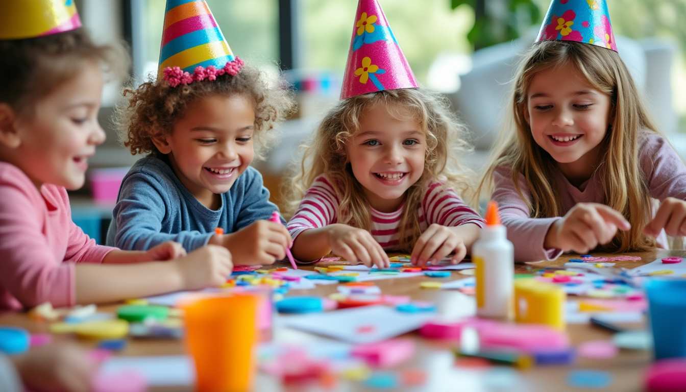 personnalisez des chapeaux d’anniversaire pointus pour enfants et rendez leur fête inoubliable avec des créations uniques et originales. idéal pour offrir une touche personnalisée et festive à chaque célébration !
