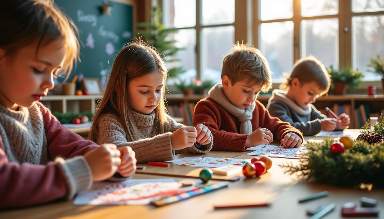 découvrez des idées de bricolage de noël adaptées à la grande section de maternelle, combinant activités ludiques et éducatives pour éveiller la créativité des enfants.