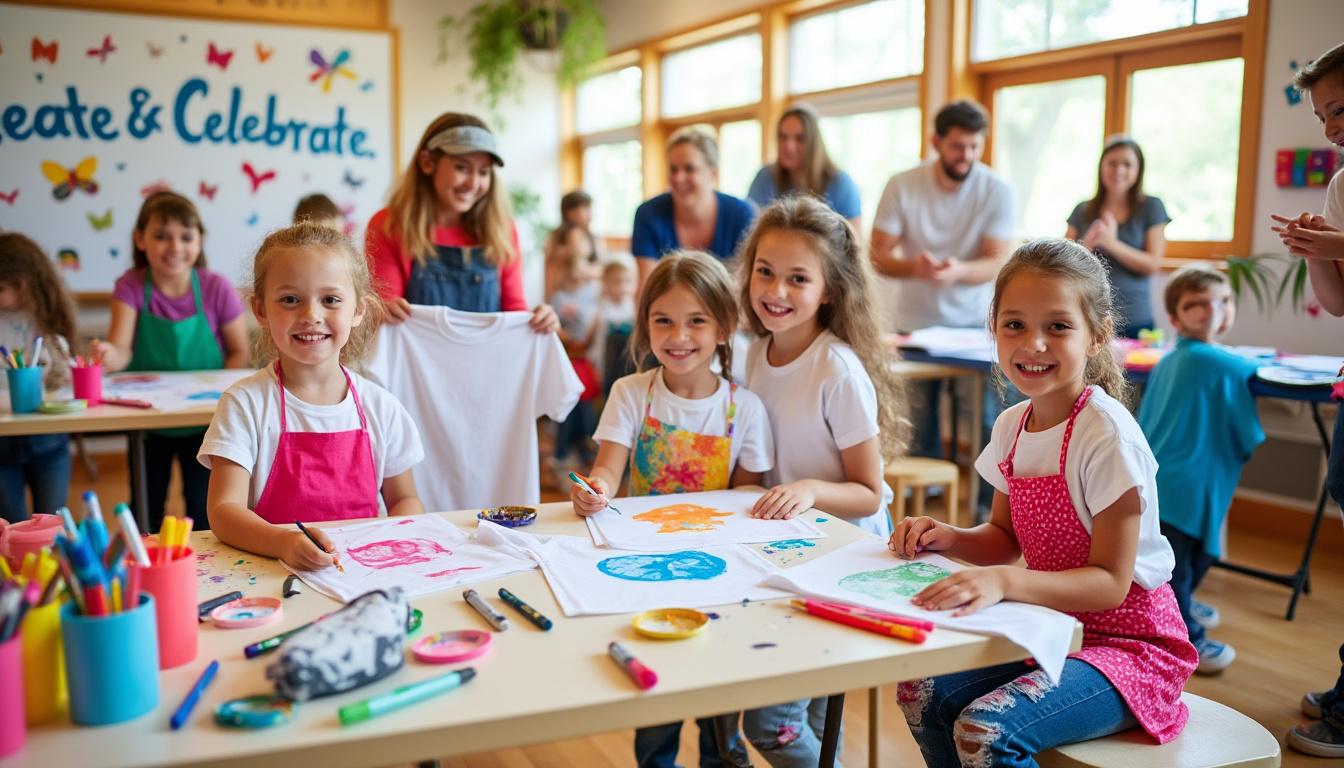 découvrez comment la customisation de t-shirts pour enfants stimule leur créativité et développe leurs compétences artistiques tout en s'amusant.