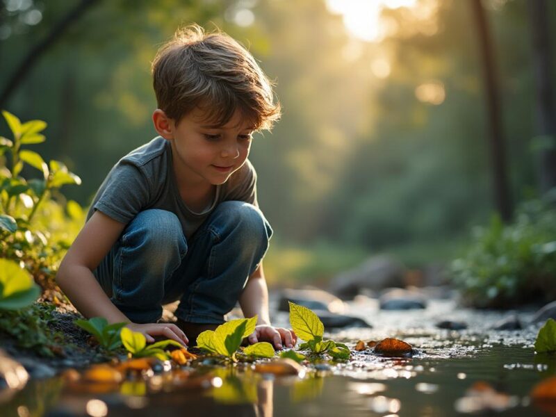 Les bienfaits de la nature pour mon fils de 7 ans ne tient pas en place