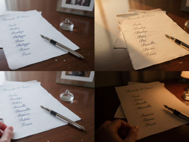 Les plus jolis prénoms : une liste des prénoms de fille commençant par p à explorer