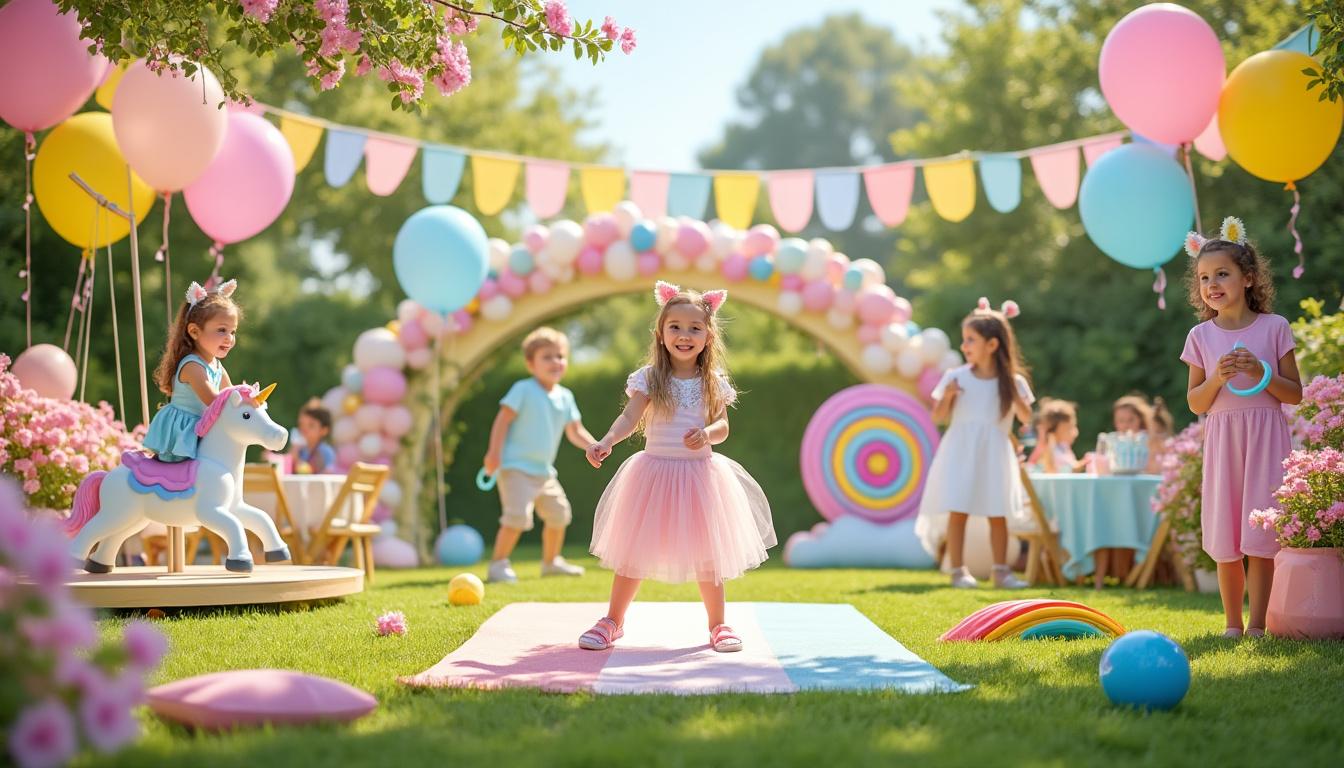 découvrez le top 5 des jeux incontournables pour animer une fête d'enfants sur le thème licorne, garantissant fun et magie pour tous les petits invités.
