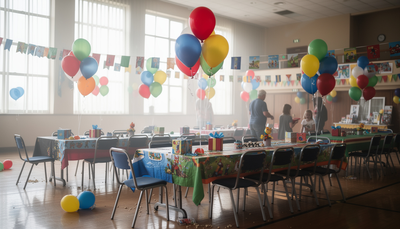 découvrez des astuces et idées créatives pour décorer une fête d'enfants dans une salle municipale et impressionner vos invités avec une ambiance festive et joyeuse.