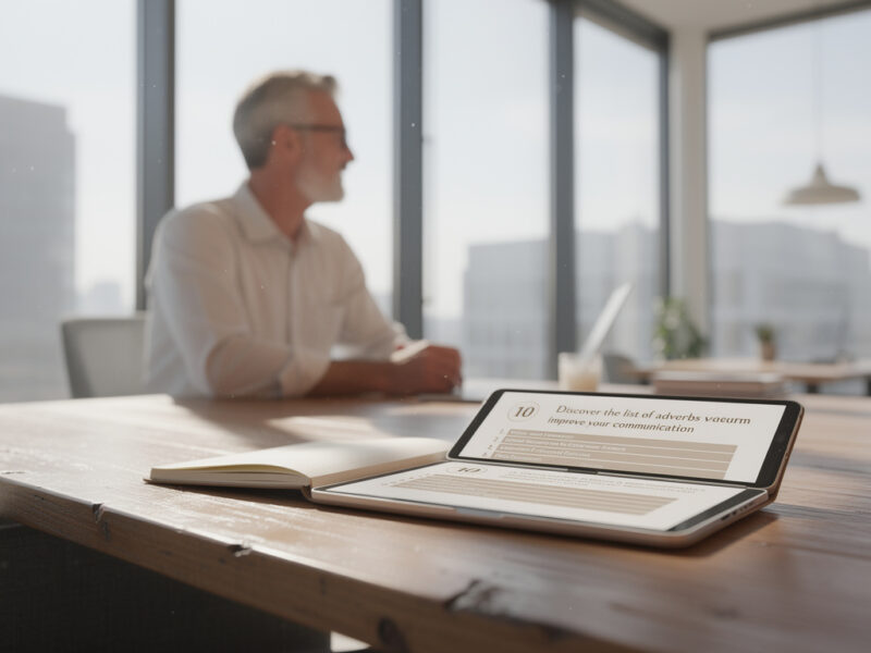 Découvrez la liste des adverbes pour améliorer votre communication