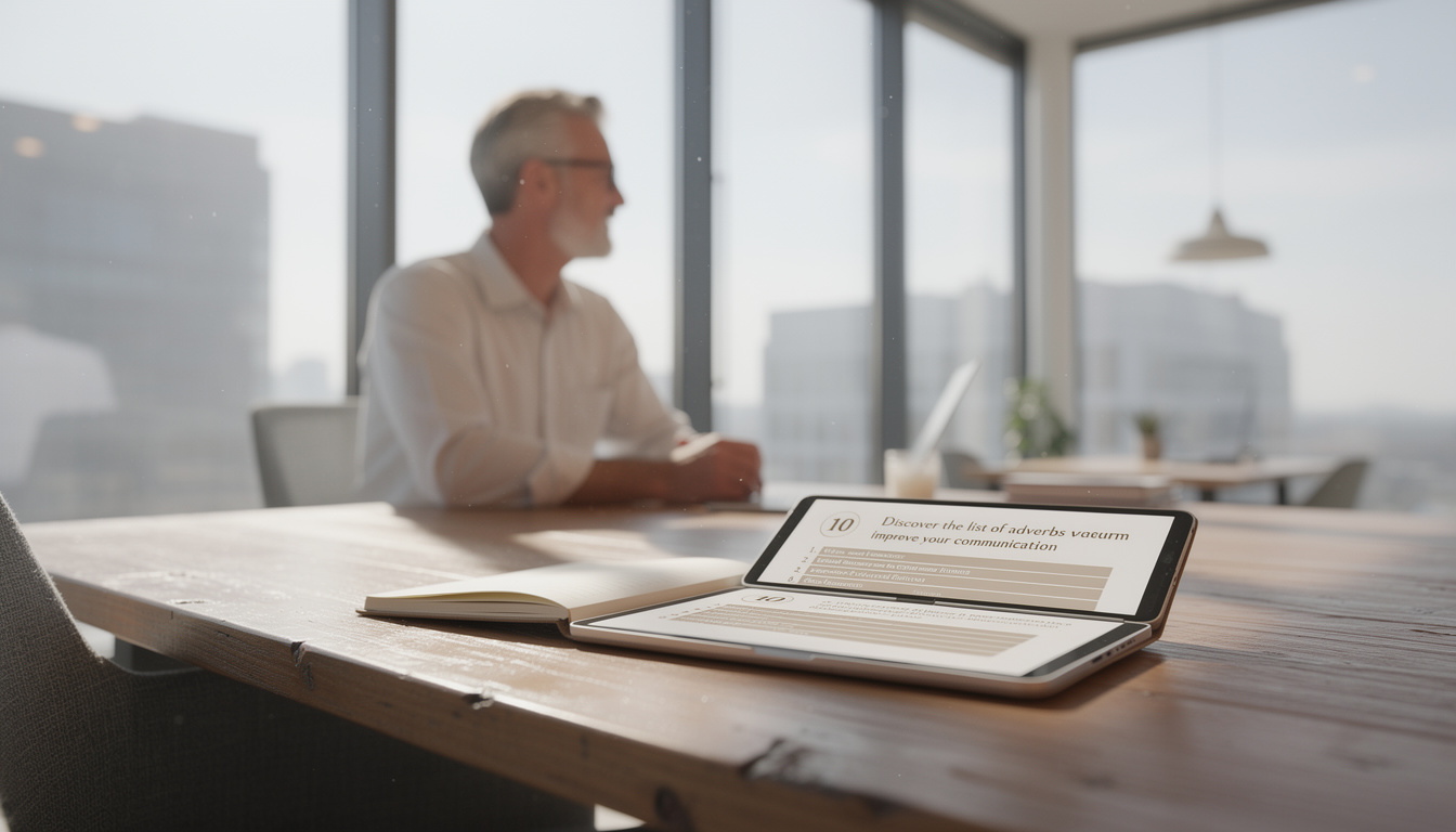 découvrez notre liste complète d'adverbes pour enrichir et améliorer efficacement votre communication en français.
