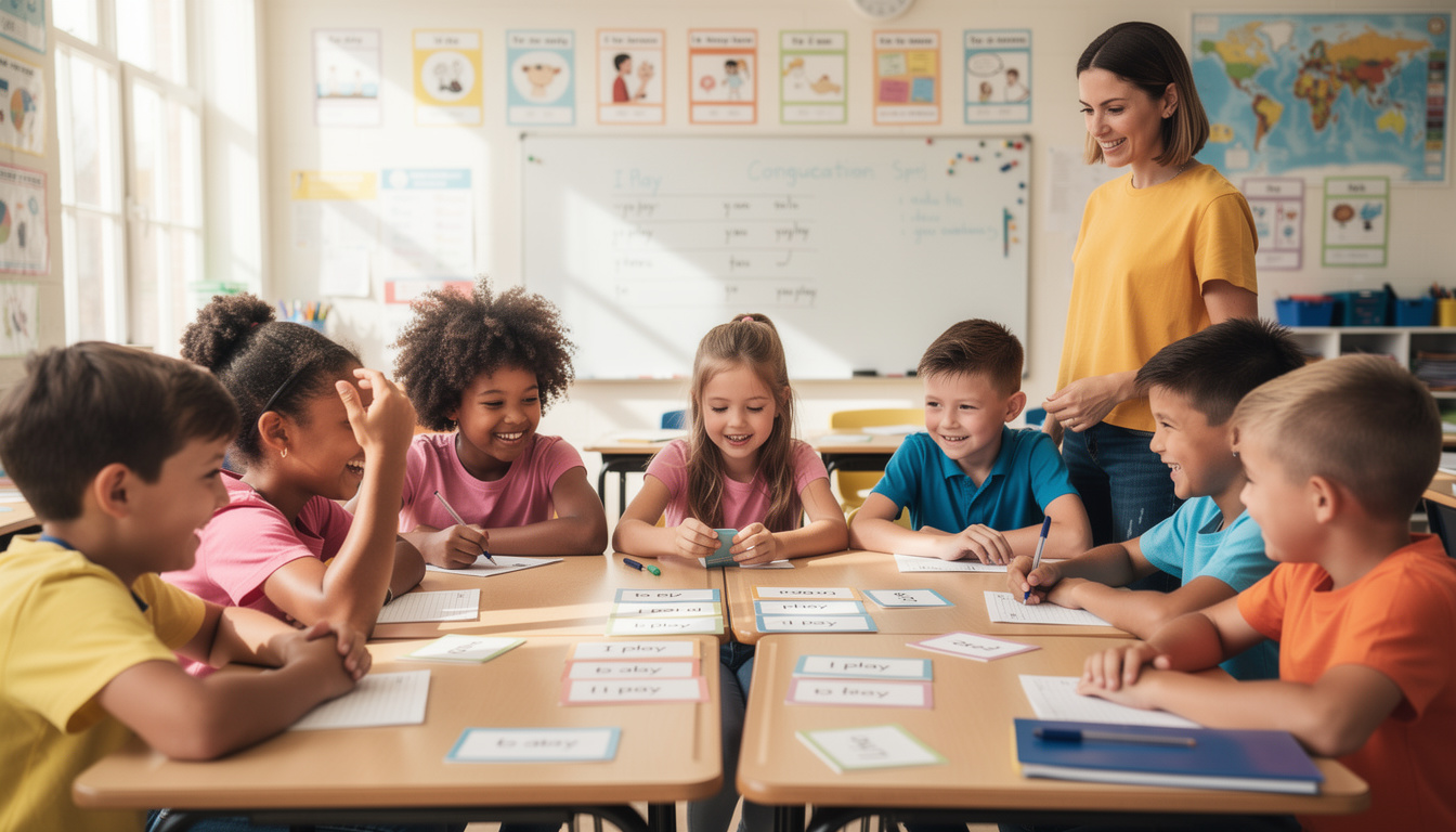 découvrez comment le jeu des conjugaisons peut motiver vos élèves à pratiquer la conjugaison de manière ludique et efficace.