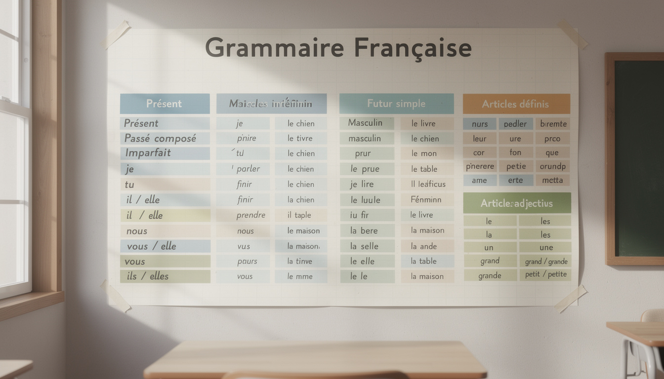 découvrez le tableau des classes grammaticales, un outil essentiel pour les professeurs de langue afin de faciliter l'enseignement et la compréhension des différentes catégories grammaticales.
