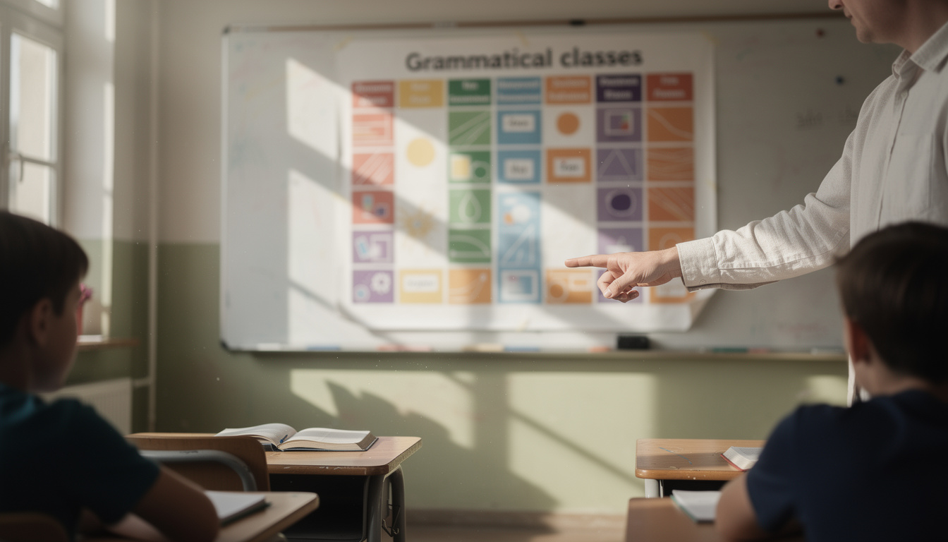 découvrez le tableau des classes grammaticales, un outil essentiel pour les professeurs de langue afin de faciliter l'enseignement et la compréhension des différentes catégories grammaticales.