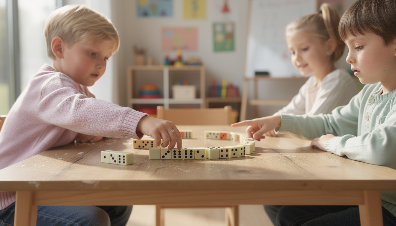 découvrez comment le domino des nombres aide les enfants à développer leurs compétences en mathématiques tout en s'amusant, favorisant l'apprentissage ludique et efficace.