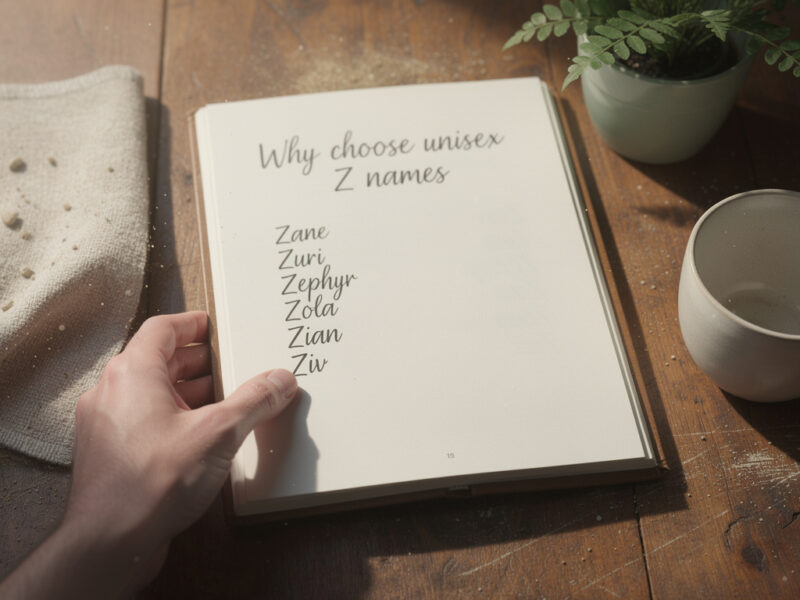 Pourquoi choisir une liste de prénoms mixtes non genrés commençant par Z