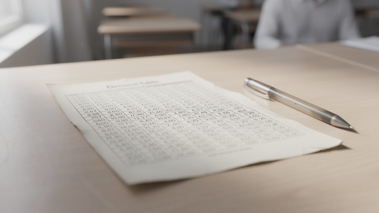 découvrez notre tableau décimal à imprimer, l'outil idéal pour réussir vos examens de mathématiques facilement et efficacement.