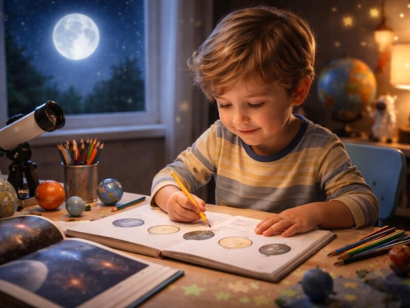 découvrez comment colorier la lune peut stimuler le développement cognitif des jeunes enfants en favorisant leur créativité, leur concentration et leur motricité fine.