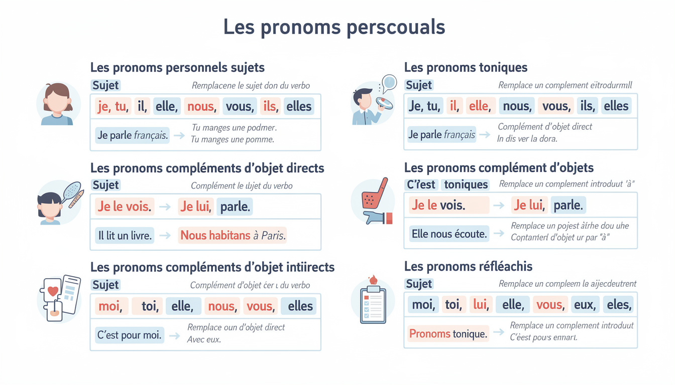découvrez dix astuces incontournables pour maîtriser l'utilisation correcte de la liste des pronoms personnels et améliorer votre expression en français.