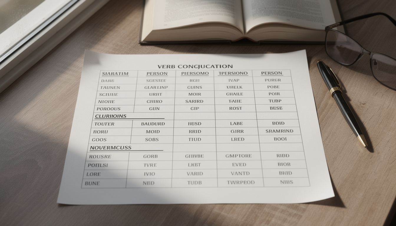 découvrez nos astuces pratiques pour imprimer parfaitement votre tableau de conjugaison sans aucune erreur, et facilitez ainsi votre apprentissage du français.