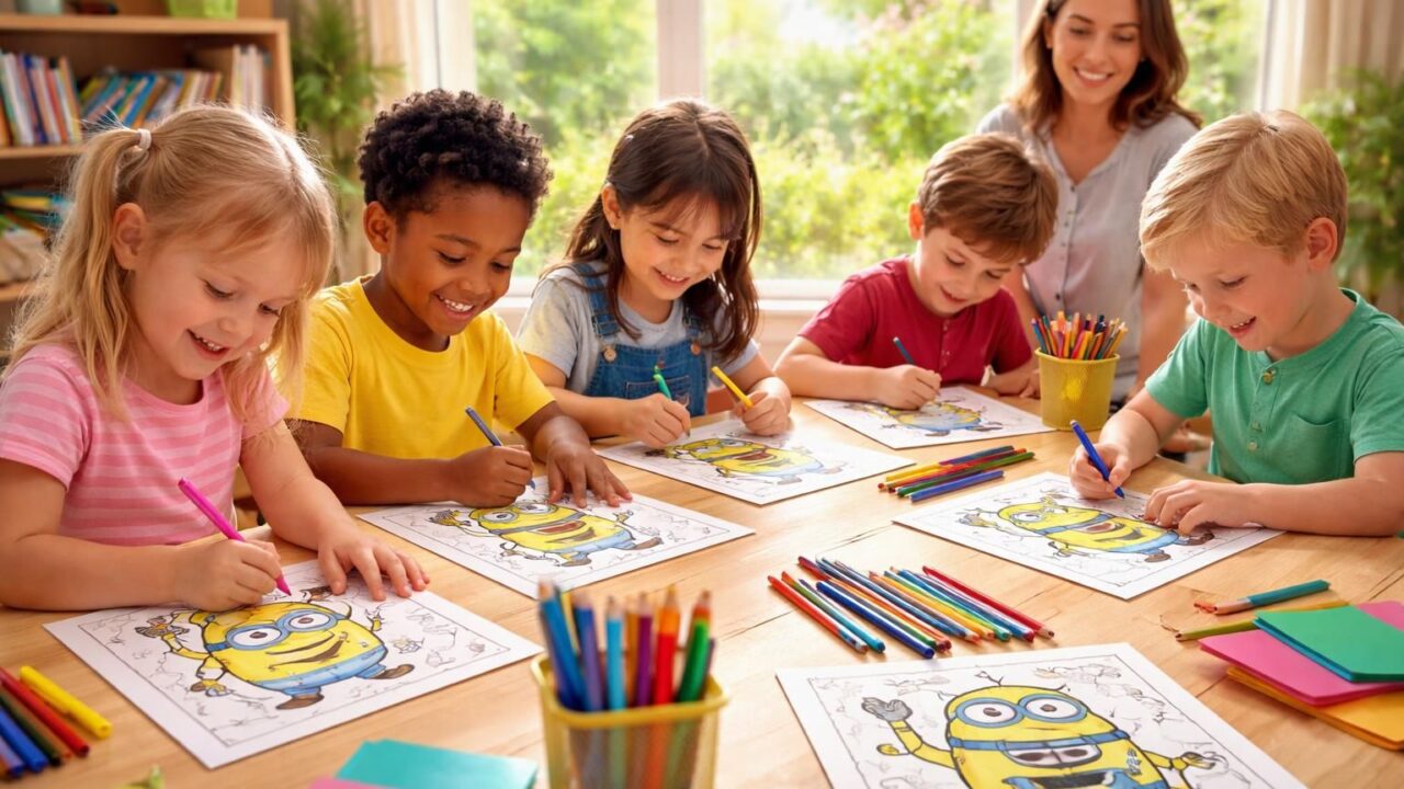 découvrez les avantages des coloriages des minions à imprimer pour stimuler la créativité, la concentration et le développement moteur des enfants.