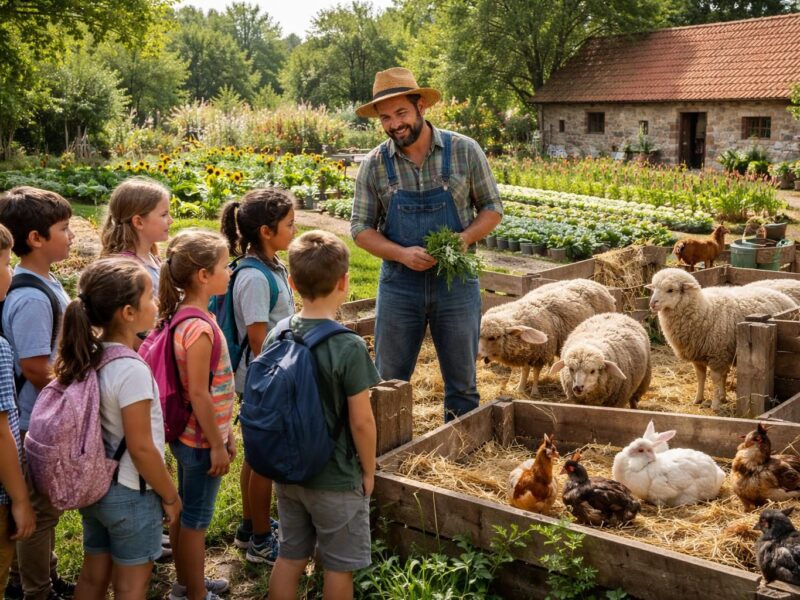 Les bienfaits éducatifs d&rsquo;une sortie à la ferme pédagogique à Yvetot