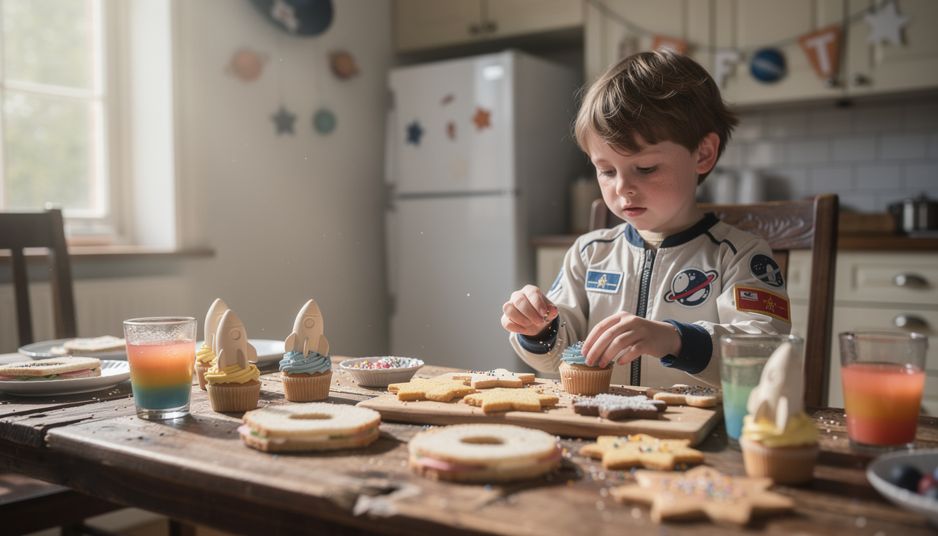 découvrez des recettes amusantes et faciles pour un anniversaire d'enfant sur le thème astronaute, parfaites pour émerveiller les petits explorateurs de l'espace.
