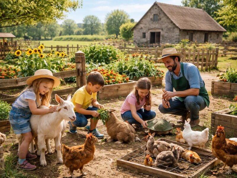 Une immersion unique grâce à la ferme pédagogique à Dreux