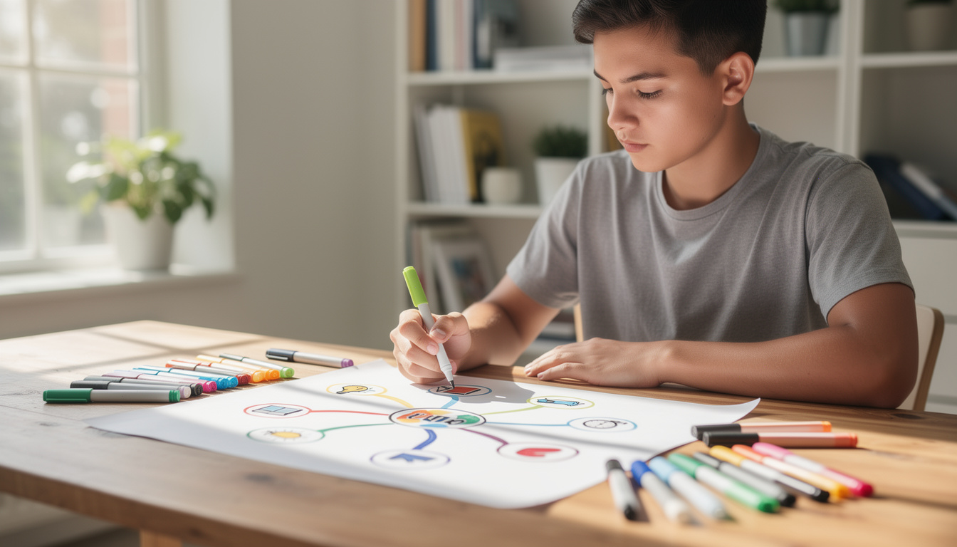 découvrez comment créer une carte mentale efficace avec cette fiche de lecture adaptée à votre style d'apprentissage pour optimiser votre mémorisation et organisation des idées.