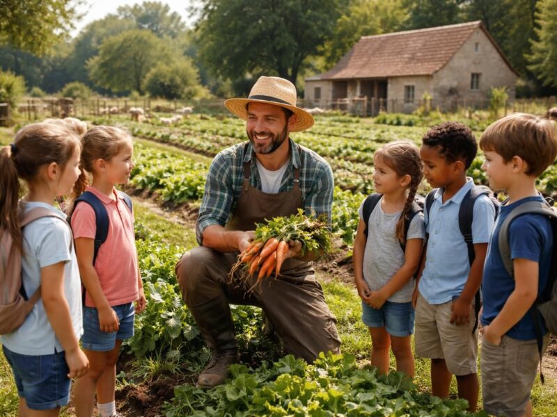 Comment une ferme pédagogique à Tours sensibilise les enfants à l&rsquo;agriculture