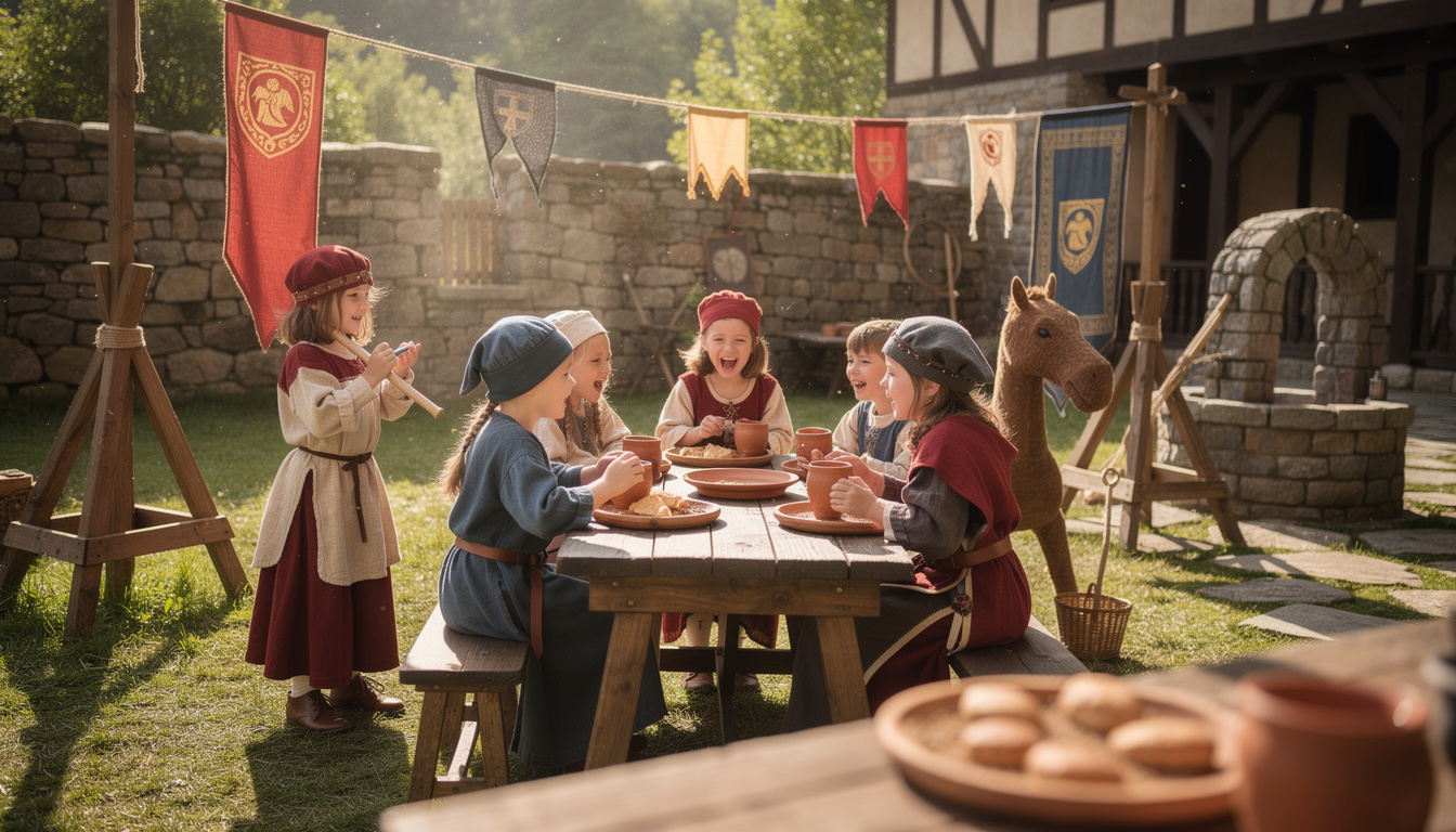 organisez une fête médiévale inoubliable pour enfants avec une ambiance magique, jeux, costumes et animations captivantes pour émerveiller vos amis.