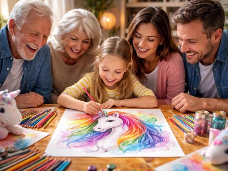 Pourquoi le coloriage d&rsquo;une licorne arc en ciel fascine toutes les générations