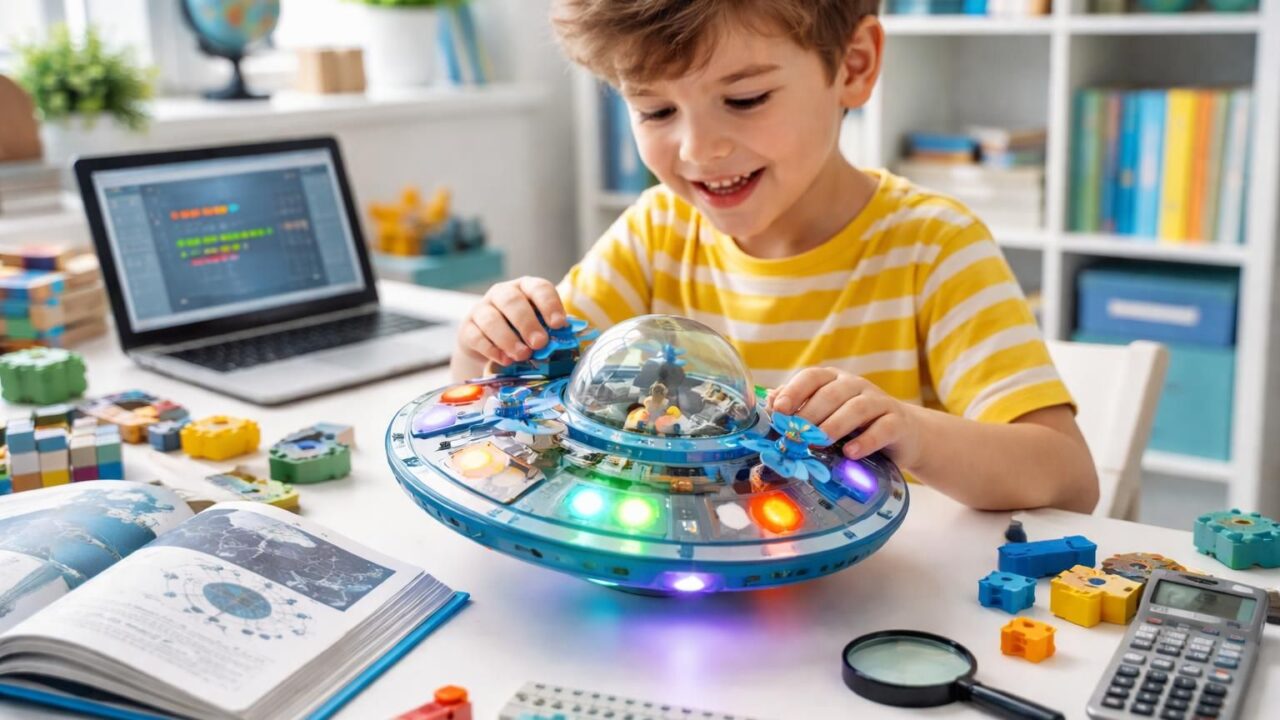 découvrez comment les jouets soucoupe volante stimulent l'apprentissage des sciences, technologies, ingénierie et mathématiques (stem) chez les enfants de manière ludique et interactive.