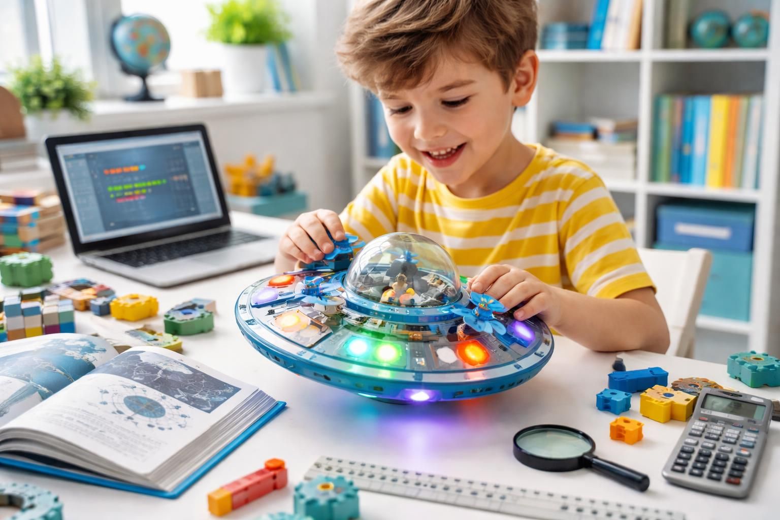 découvrez comment les jouets soucoupe volante stimulent l'apprentissage des sciences, technologies, ingénierie et mathématiques (stem) chez les enfants de manière ludique et interactive.