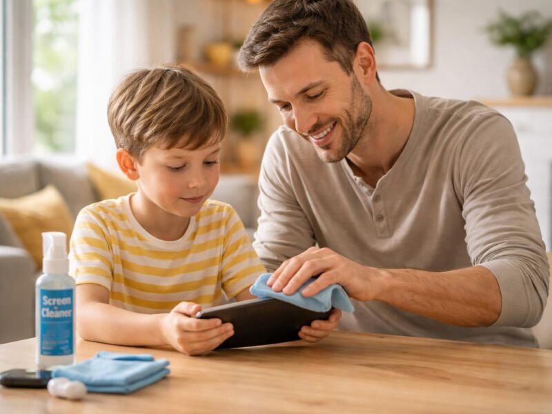 découvrez notre guide pratique pour aider les parents à apprendre aux enfants comment nettoyer efficacement et en toute sécurité leur tablette.