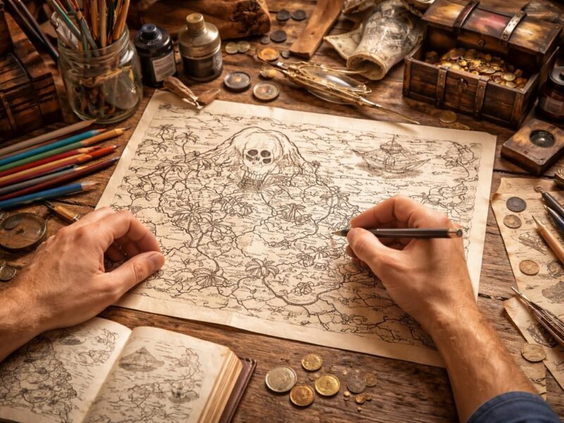 découvrez comment créer une carte au trésor à colorier unique et personnalisée grâce à nos astuces secrets. parfait pour des activités créatives et ludiques!