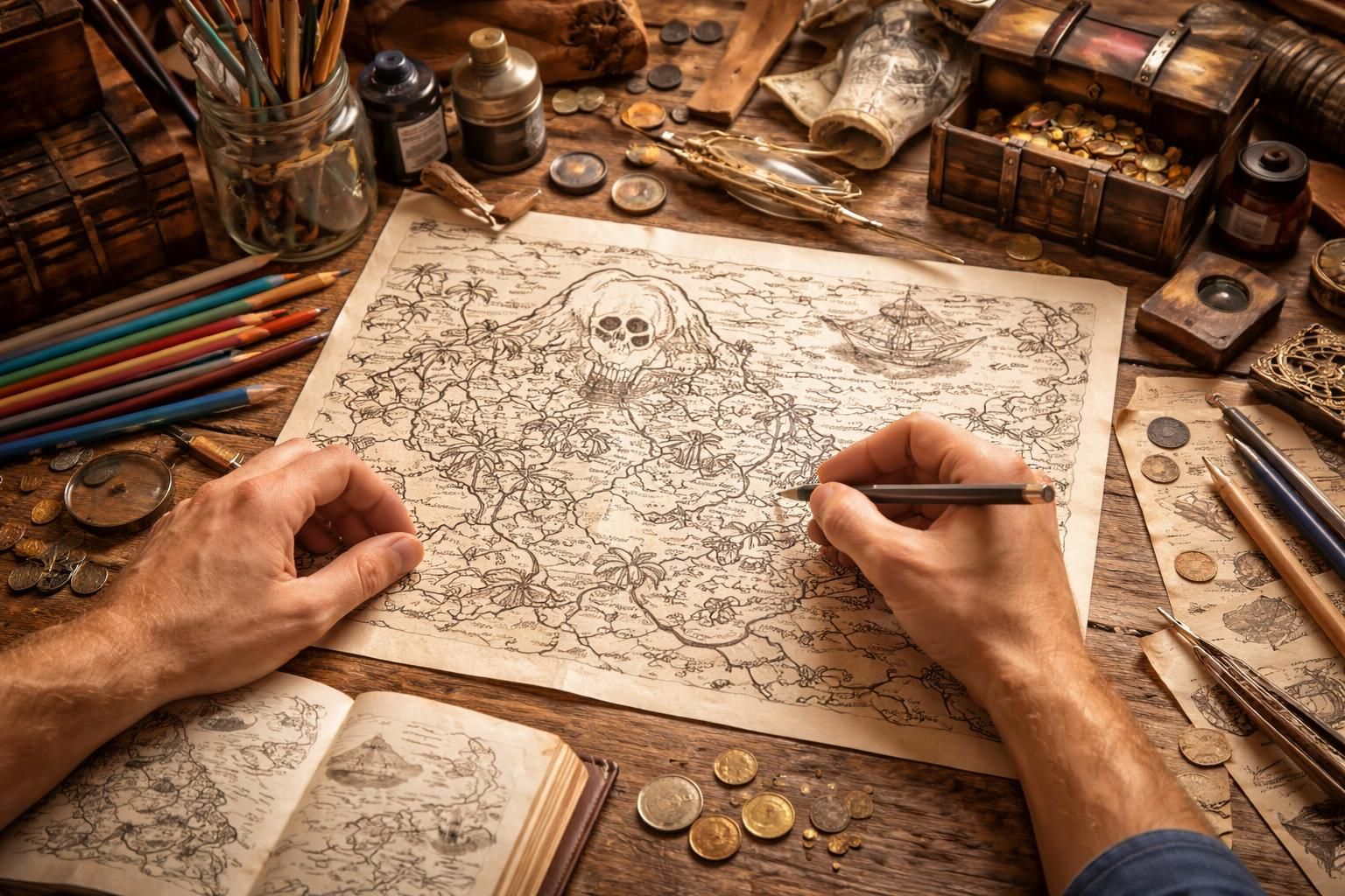 découvrez comment créer une carte au trésor à colorier unique et personnalisée grâce à nos astuces secrets. parfait pour des activités créatives et ludiques!
