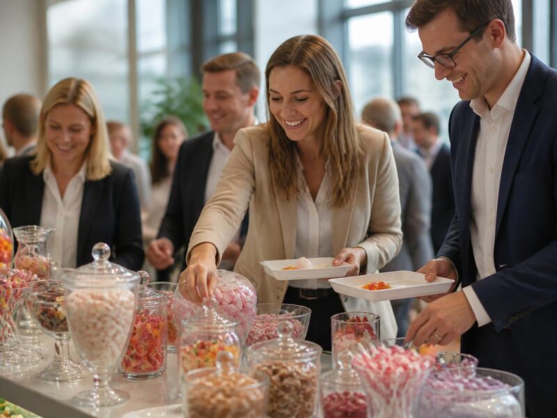 Pourquoi un bar à bonbons coloré est idéal pour les événements d&rsquo;entreprise