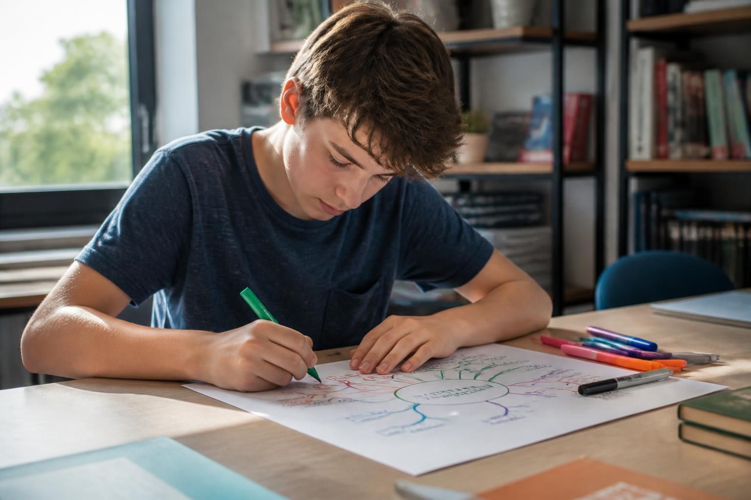 découvrez comment créer une carte mentale efficace pour organiser vos idées et réussir vos cours de français avec simplicité et créativité.