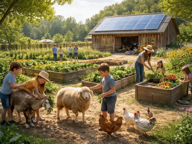 Les valeurs écologiques mises en avant par une ferme pédagogique à Reims