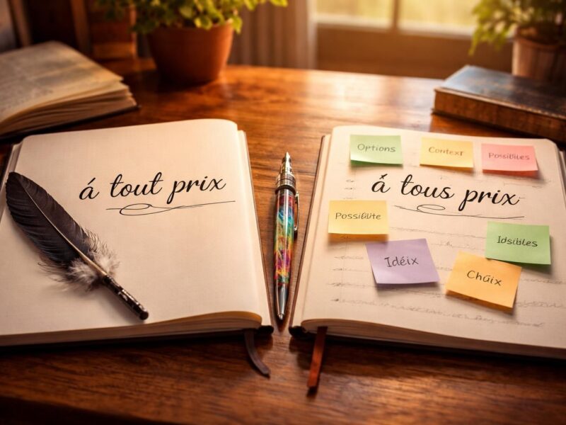 L&rsquo;importance de choisir entre à tout prix ou à tous prix dans vos écrits