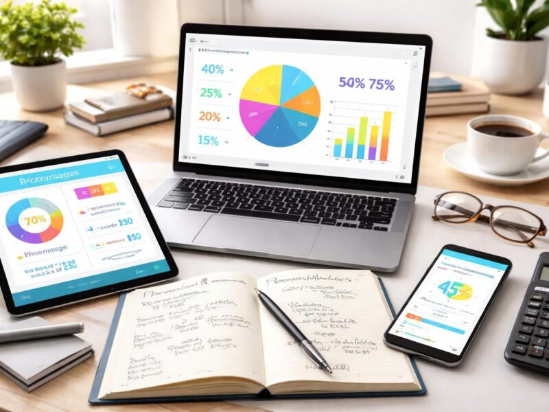 Des outils en ligne pour apprendre comment faire un pourcentage rapidement