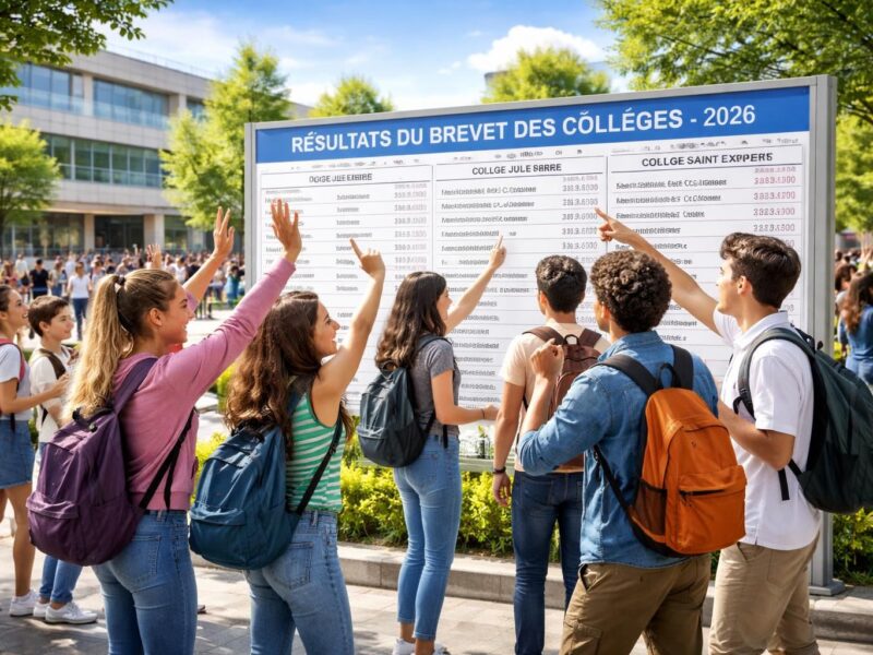Résultats du brevet des collèges par établissement : les écoles qui brillent en 2026